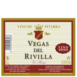 Red wine Vegas del Rivilla 5 l pet
