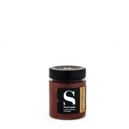 Homemade style apple jam Conservas Serrano with cinnamon and nuts 175 g jar