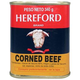 Hereford corned beef french tin 340 g