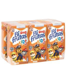 Juice and milk beverage Bifrutas Kids Zero Tropical Pascual brik 6x20 cl