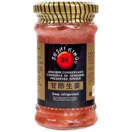 Pink ginger in vinegar Sushi King 340 g jar