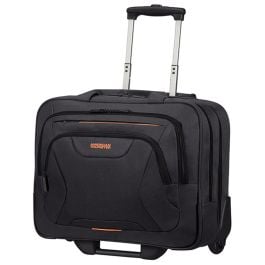 American Tourister At Work Laptop Bag with wheels Black/Orange Cabin size