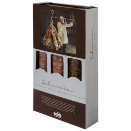 Julián Martín Cebo Chorizo, salchichon and loin set 3 half pieces x 500 g approx.