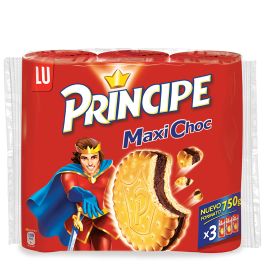 Cookies filled with chocolate cream Principe maxi choc 3x250 g