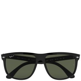 Ray-Ban Boyfriend black frame green lenses 60-15 Polarized sunglasses