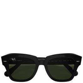 Ray-Ban State Street black frame green lenses 49-20 sunglasses