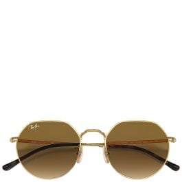 Ray-Ban Jack arista gold frame brown lenses 53-20 sunglasses
