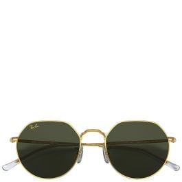 Ray-Ban Jack gold frame green lenses 53-20 sunglasses