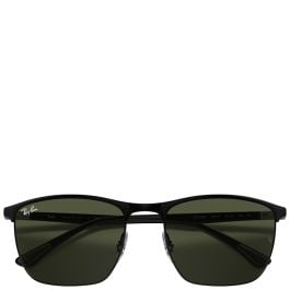Ray-Ban RB3686 black frame green lenses 57-19 sunglasses