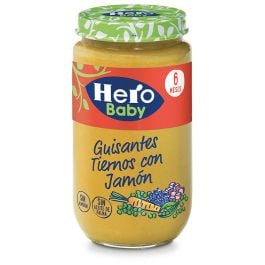 Jar of tender peas with ham Hero Baby 235 g